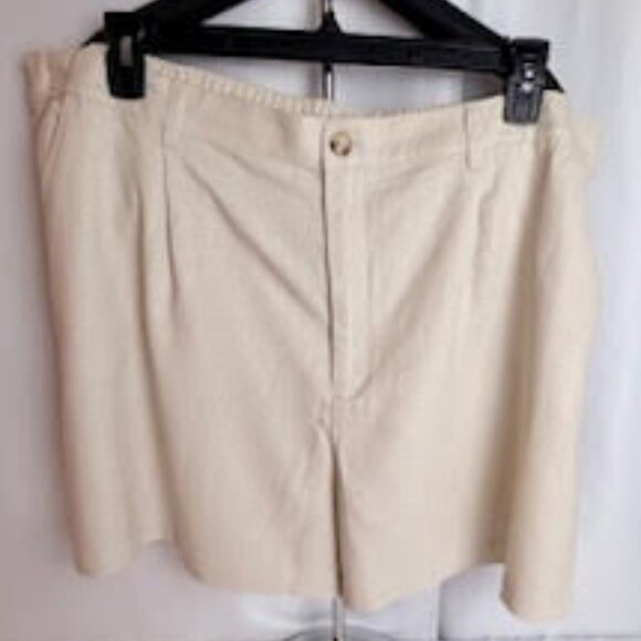 Time and Tru Women’s Pull-On Bermuda Shorts – Beige, Size 16, NWT - Picture 1 of 6
